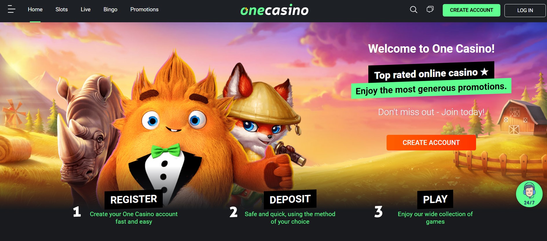 Bonos de One Casino