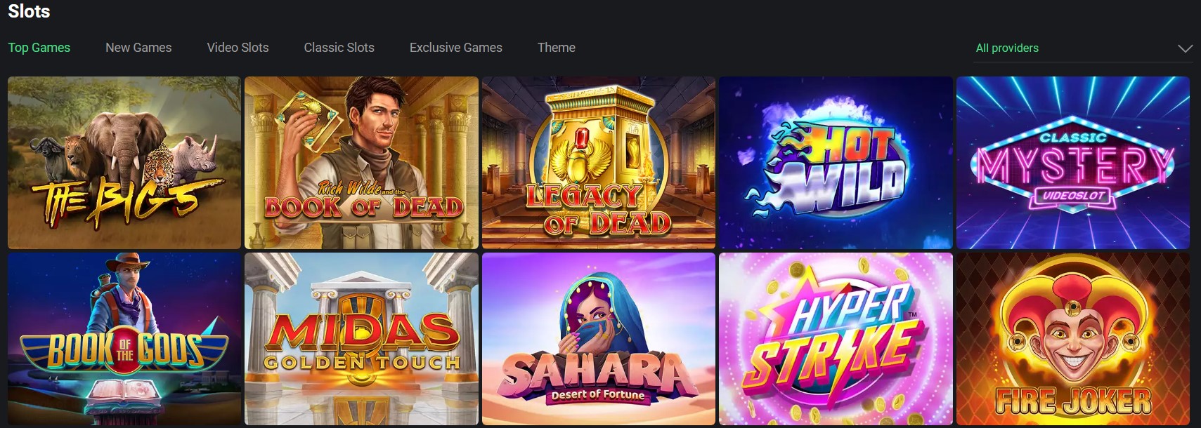 Juegos de One Casino